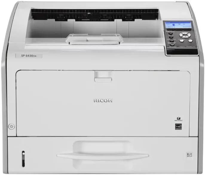 Принтер светодиодный Ricoh SP 6430DN черно-белая печать, A3, цвет серый [407484]